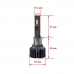 Лампа светодиодная CYCLONE LED H1 6000K 12000LM TYPE 45 (2 шт)